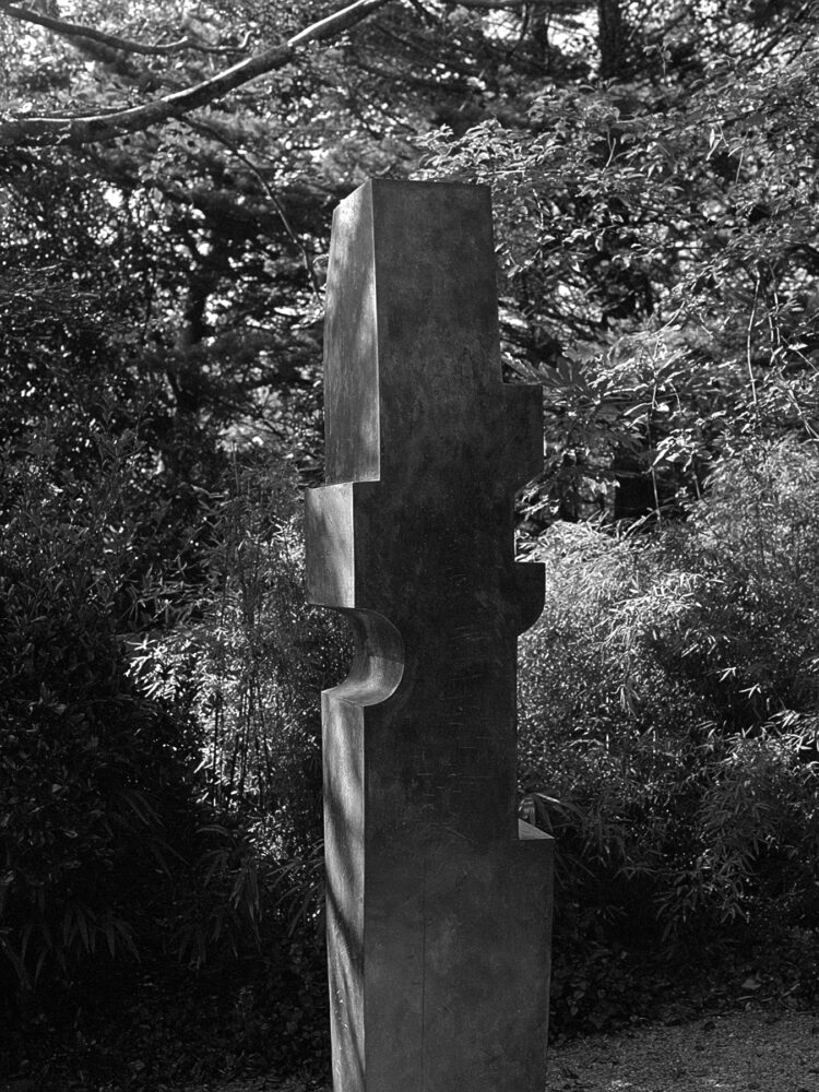 Stacey Lewis - London Architect. Film Photography – Cornwall, England - Spring, 1965-1966, Bronze with Strings - Barbara Hepworth Museum and Sculpture Garden.
