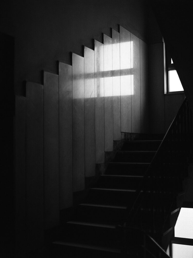 Stacey Lewis - London Architect - Film Photography – Naples, Italy - Communal Staircase, Palazzo Ottieri