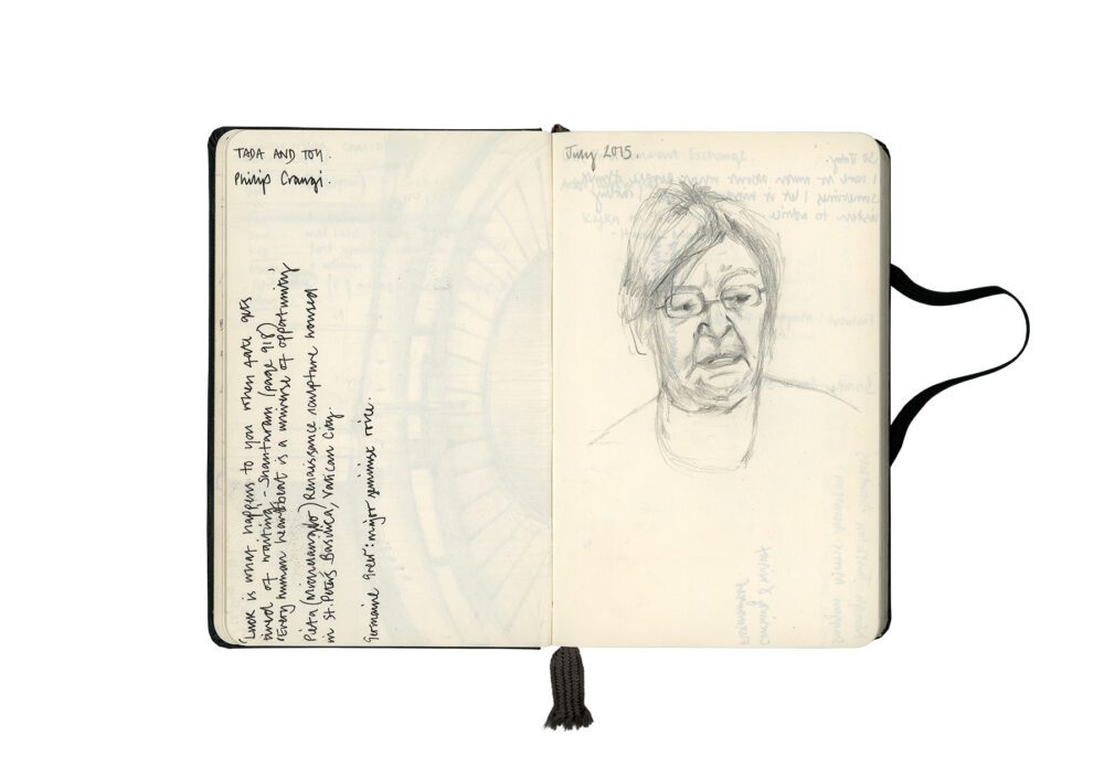 Stacey Lewis - London Architect - Sketchbook – Sketchbook II - Nana, Garden Sketch