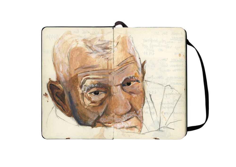 Stacey Lewis - London Architect - Sketchbook – Sketchbook I - Elderly Man