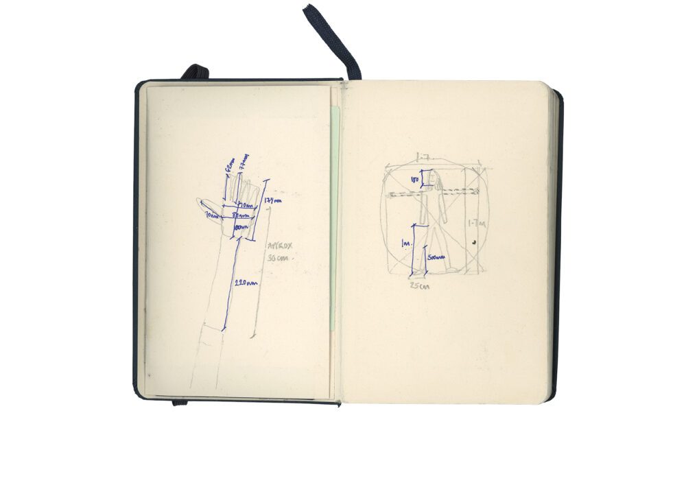 Stacey Lewis - London Architect - Sketchbook – Sketchbook V - Final Page, Personal Measurements