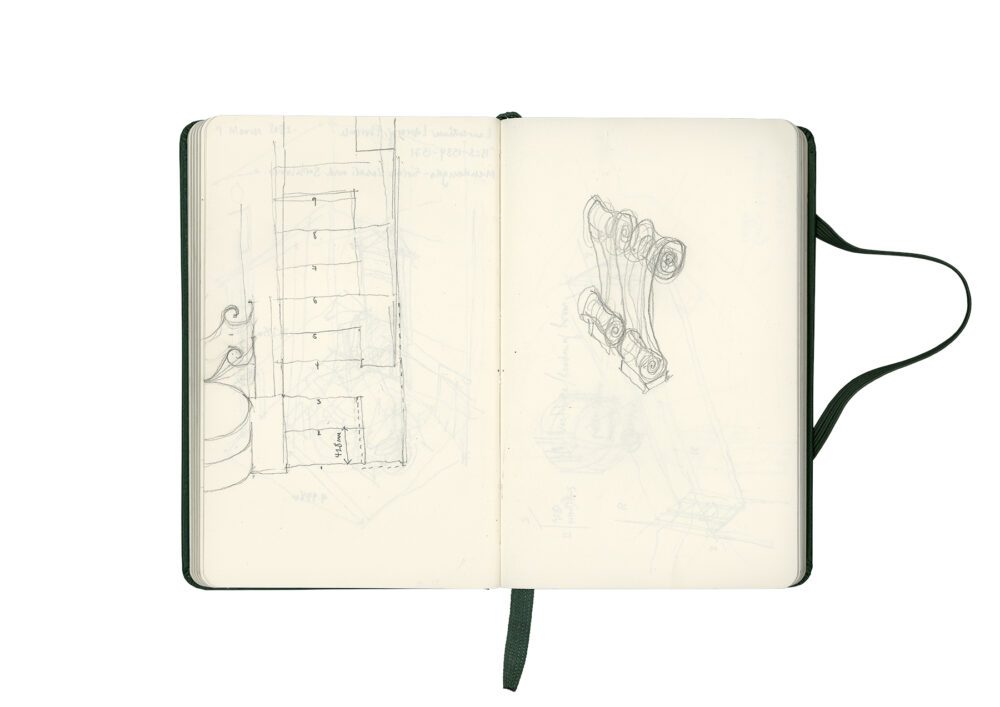 Stacey Lewis - Sketchbook – Sketchbook VI- Laurentian Library, designed by Michelangelo, 1523-71 - Florence, Italy