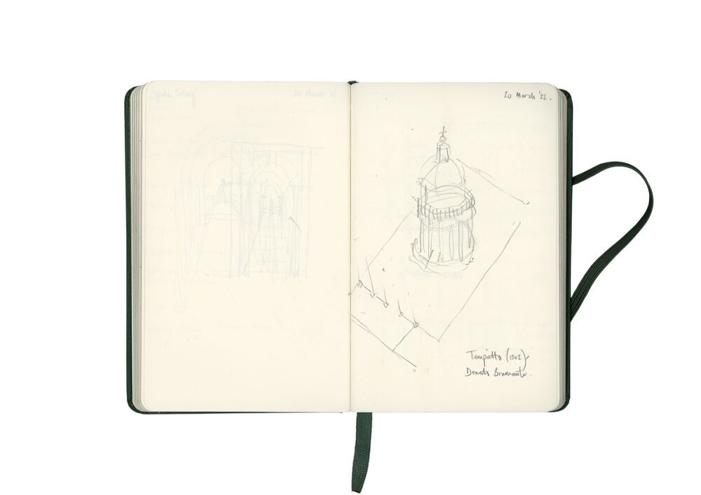 Stacey Lewis - Sketchbook - Sketchbook VI - San Pietro in Montorio, Tempietto, designed by Donato Bramante (c.1502-09)