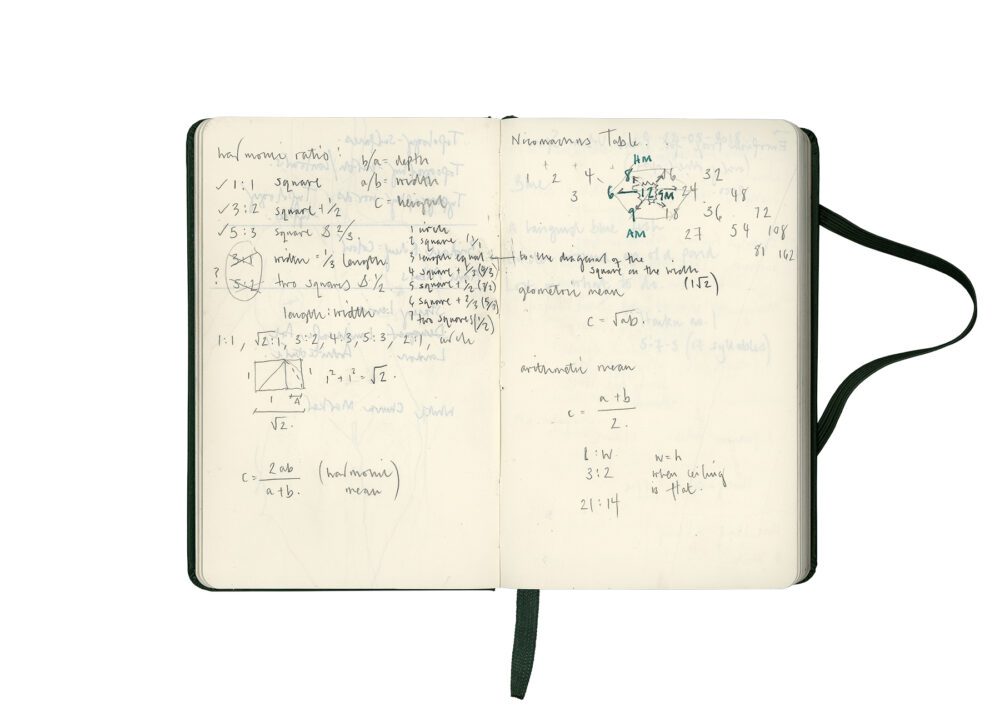 Stacey Lewis - London Architect - Sketchbook – Sketchbook VI - Proportion Calculations